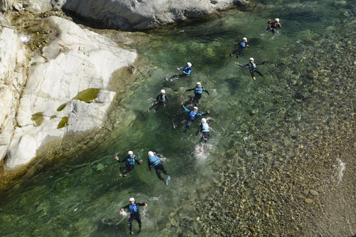 Canyoning in the Gorges of Sesia
